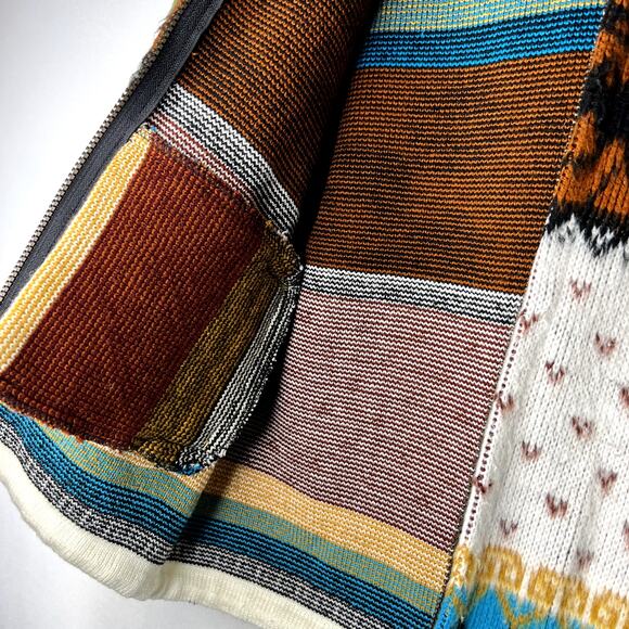 Yari Artesanias Girls Kids Size 10 Full Zip Hooded Wool Sweater Jacket - Picture 9 of 13